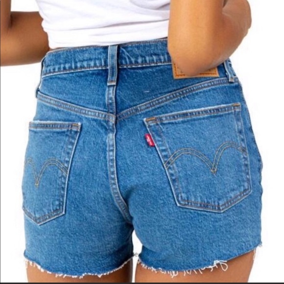 Levi’s 501’s High Rise Shorts Button Fly Hi Rise - Picture 3 of 7